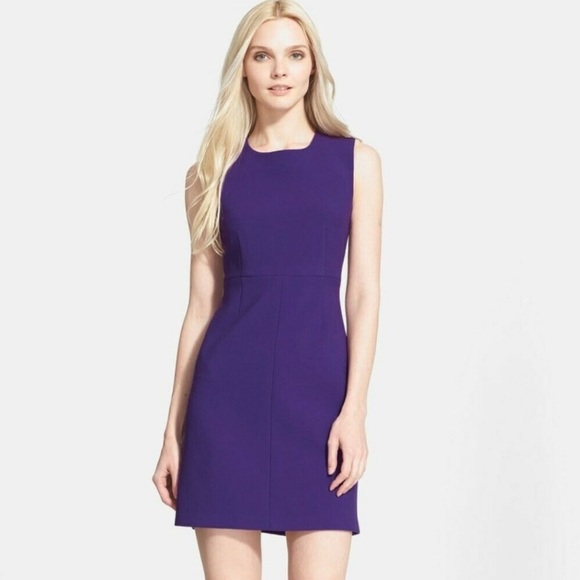 Diane Von Furstenberg Dress Size 8 Carpreena Mini Sheath : Purple Haze - Picture 1 of 7